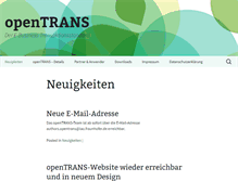 Tablet Screenshot of opentrans.de
